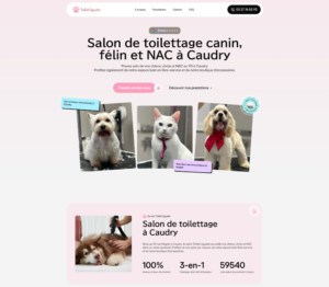 Landing Page Toiletteuse